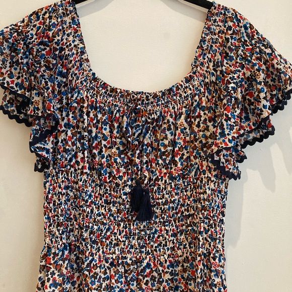 LAST CHANCE- TORY BURCH FLORAL COTTON DRESS - Picture 5 of 11